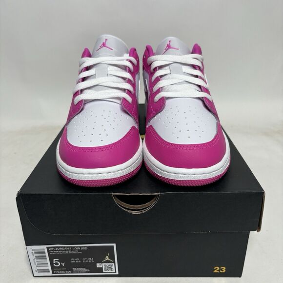Nike Shoes Air Jordan 1 Retro Low GS “Fire Pink/Barbie” 2024 - Picture 2 of 6